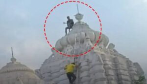 Youth Rescued After Climbing Ghatagaon Maa Tarini Temple Spire Over Personal Dispute